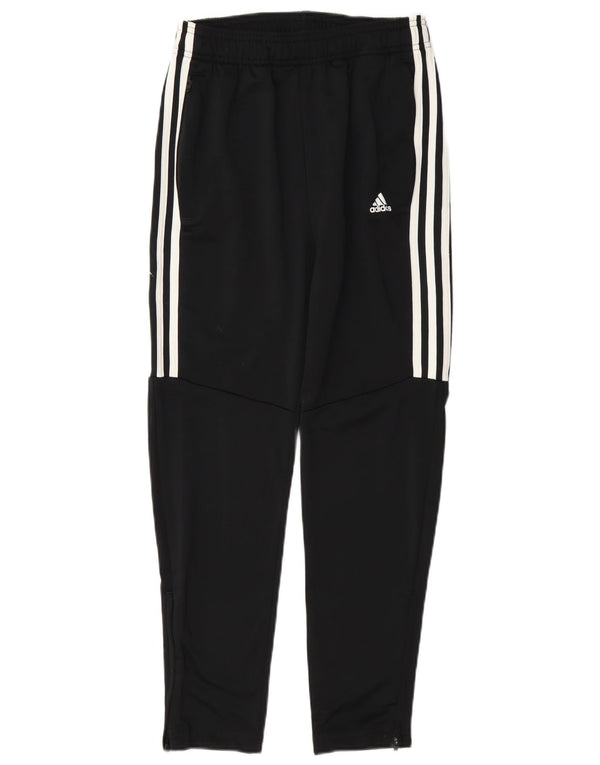 Pantaloni della tuta Adidas Climalite da ragazzo 11-12 anni in poliestere nero