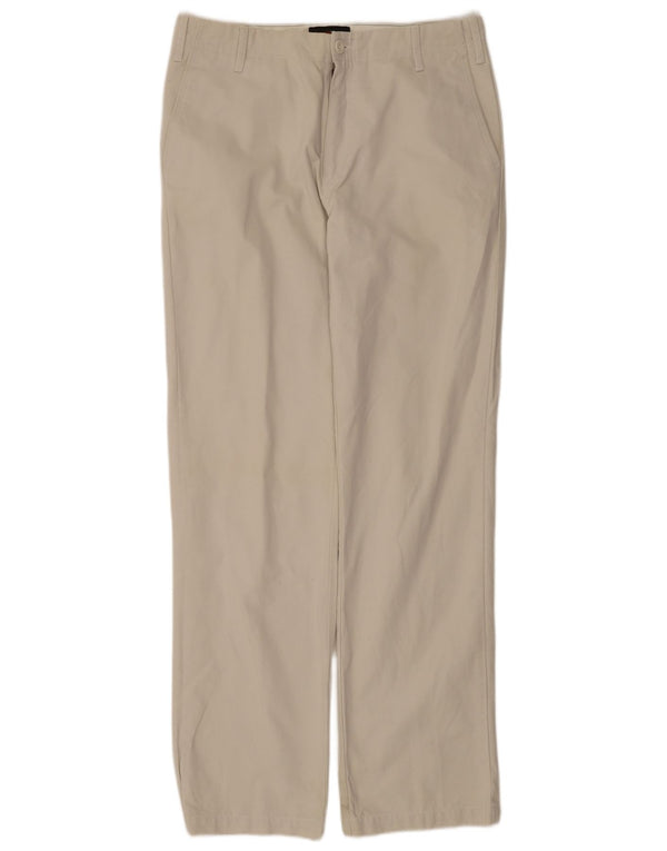 Pantaloni chino dritti da uomo Zara EU 42 Large W32 L34 Cotone beige