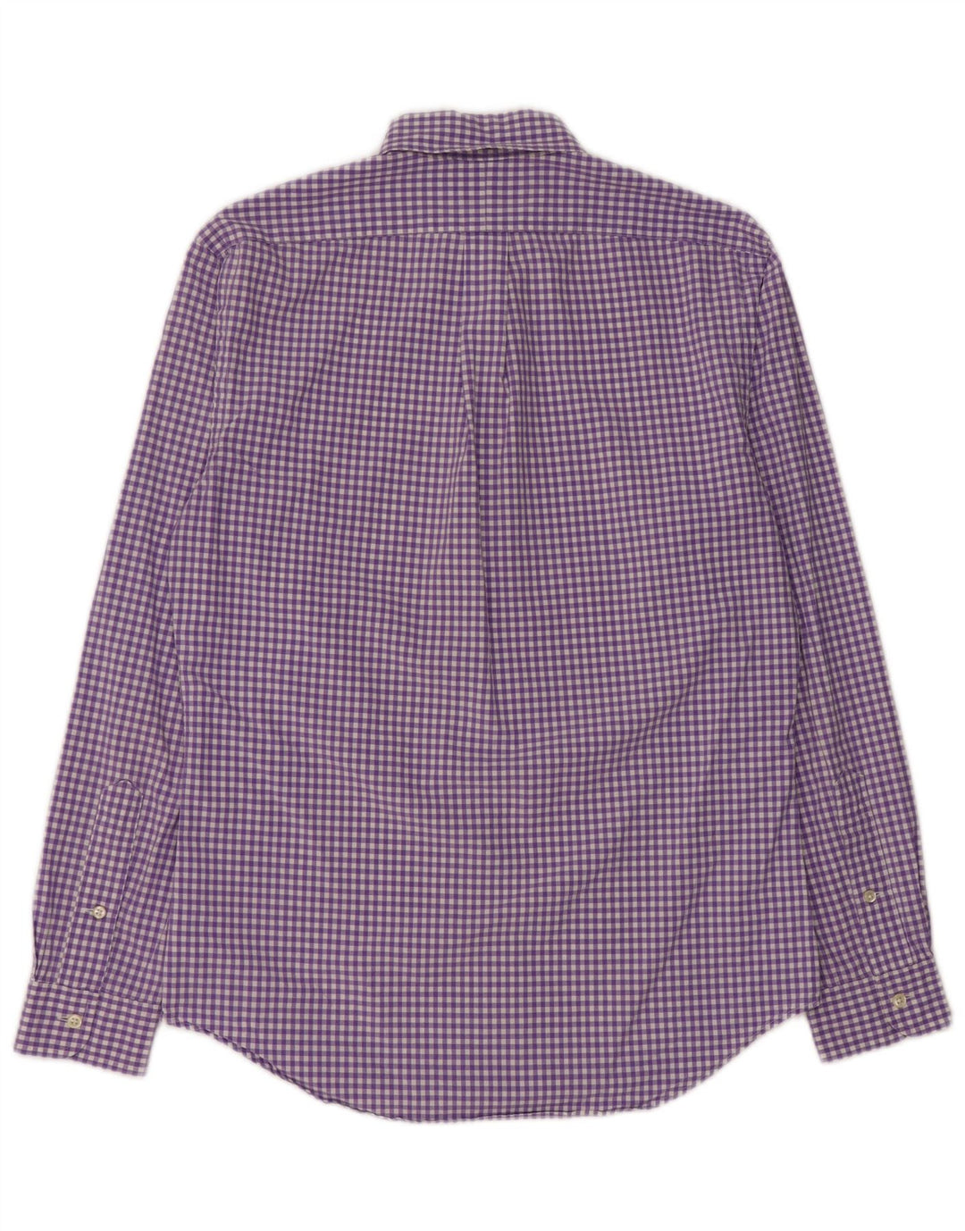 Camicia slim fit da uomo Ralph Lauren in cotone a quadretti viola medio