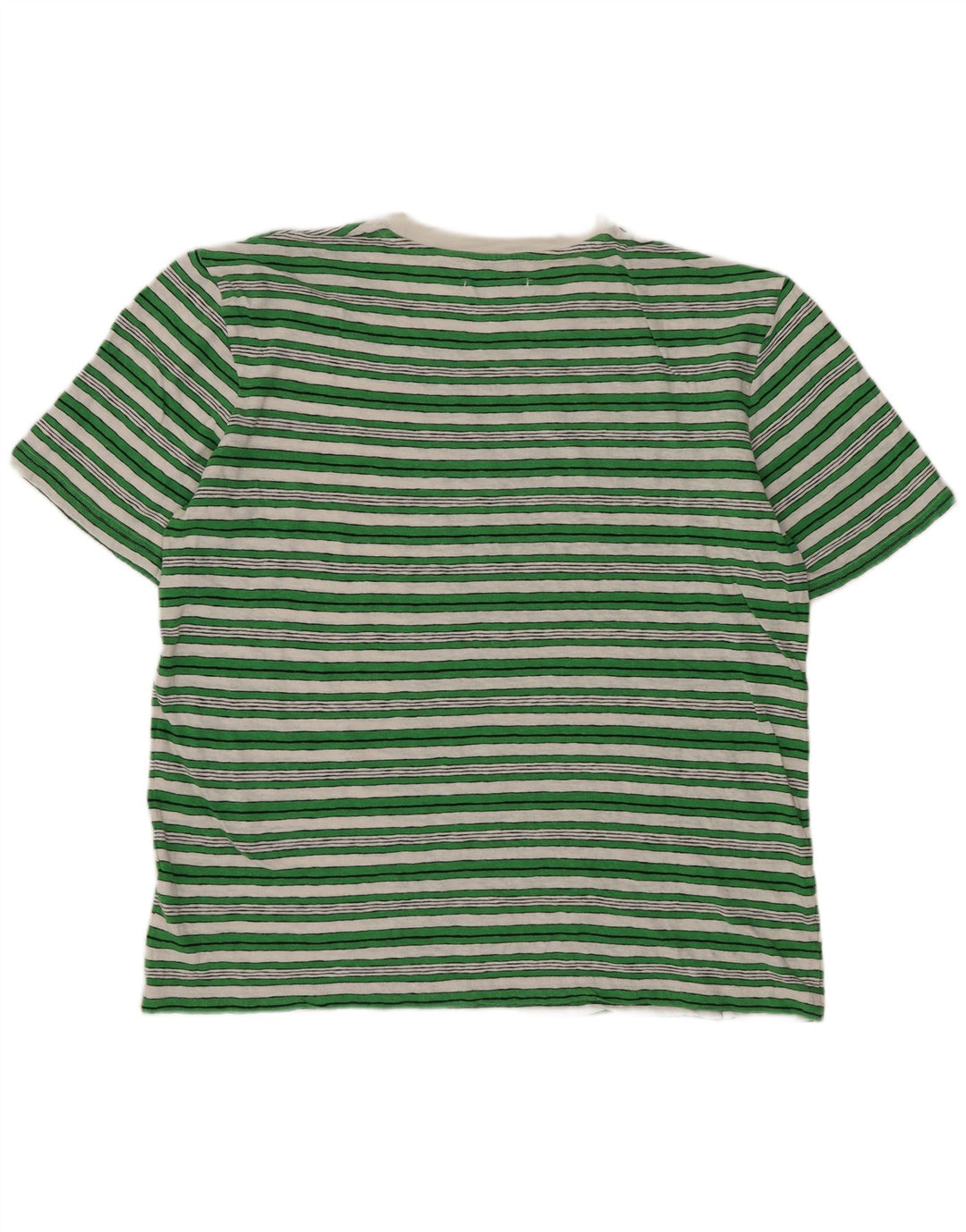 T-shirt Cos da uomo vestibilità regolare Top in cotone a righe verde medio