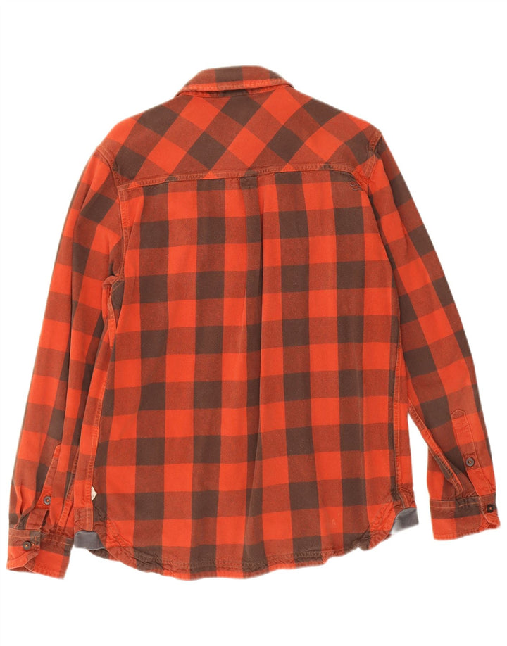 Camicia da uomo in flanella Rab in cotone a quadretti rosso medio