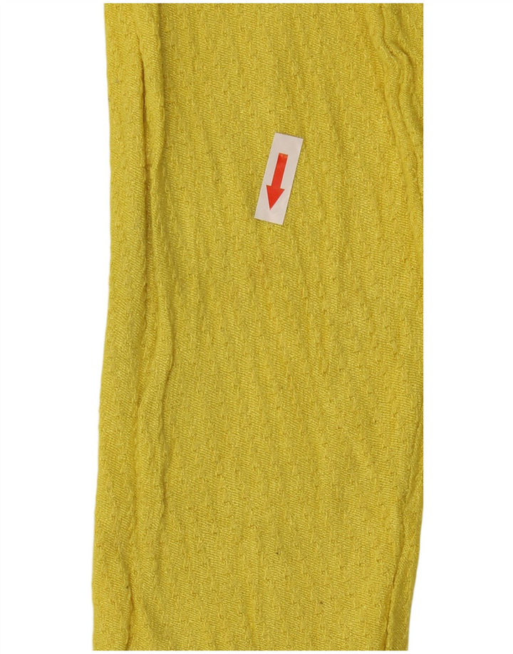 Maglione maglione girocollo da donna Zara UK 12 giallo medio