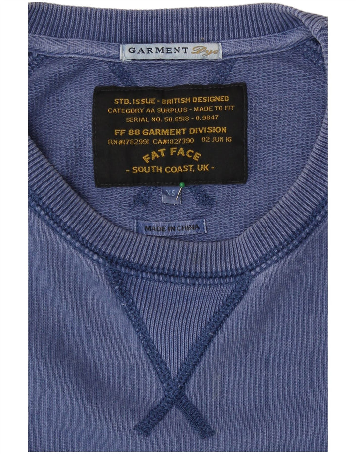 Felpa da uomo Fat Face Maglione XS Blu Cotone