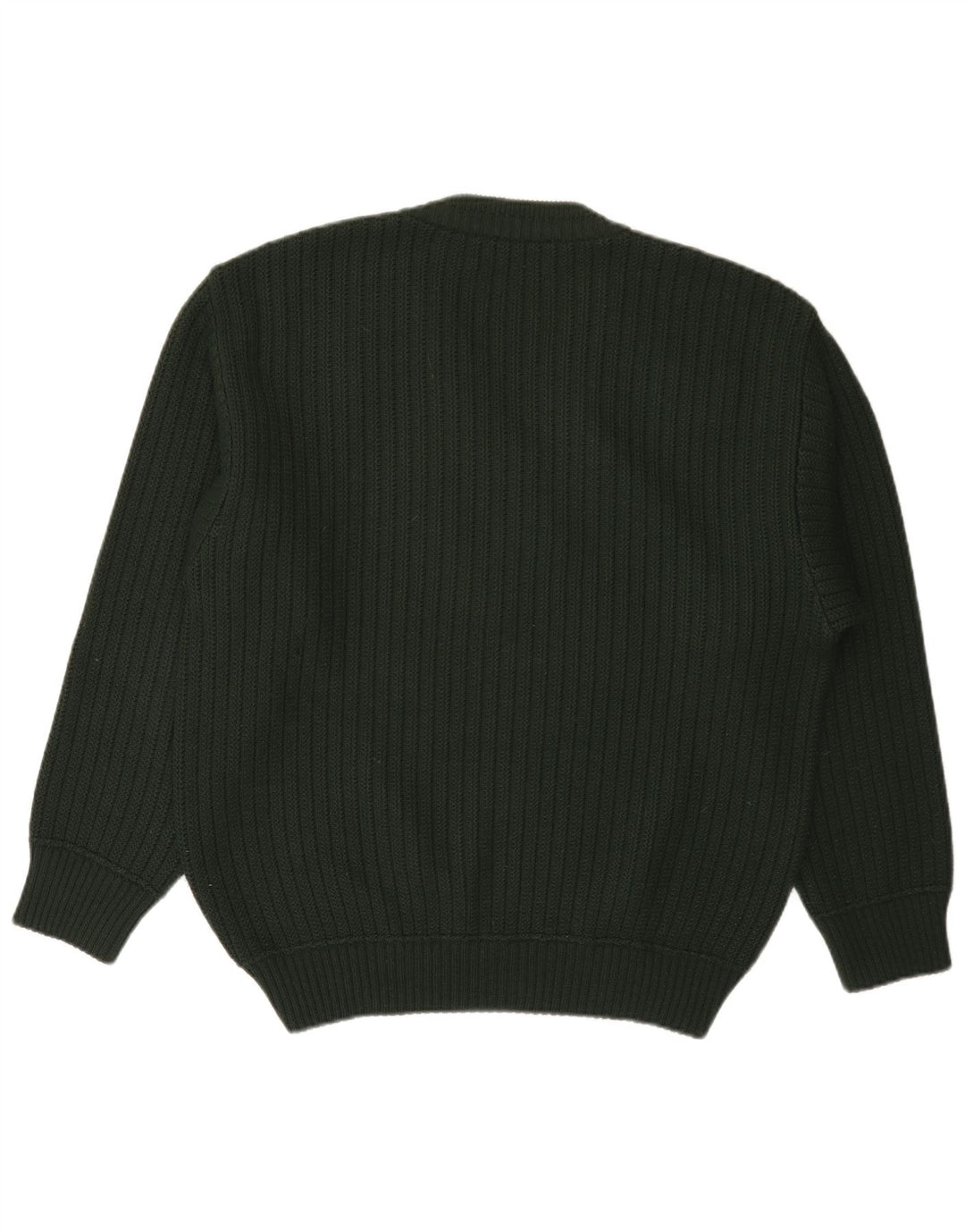 MALAGRIDA Maglione da uomo con scollo a V Grande poliacrilico geometrico verde