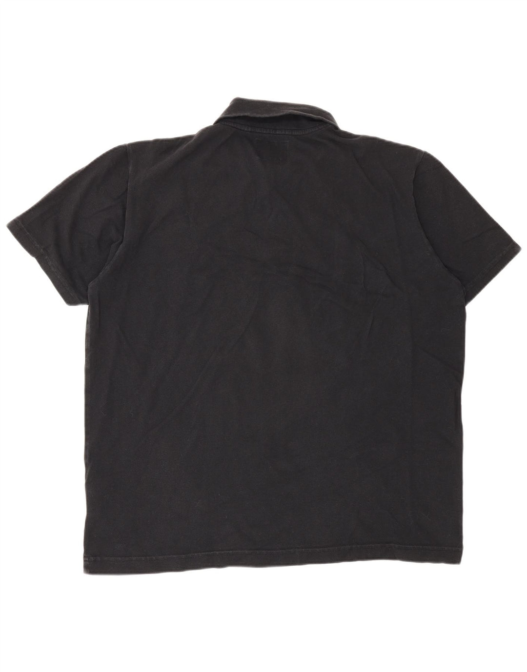 Polo da uomo Woolrich grande in cotone nero