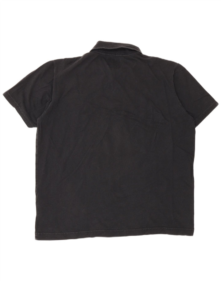 Polo da uomo Woolrich grande in cotone nero