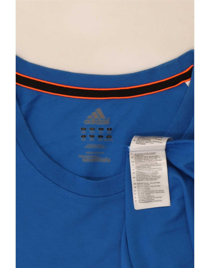 T-shirt da uomo Adidas Top 2XL in cotone blu