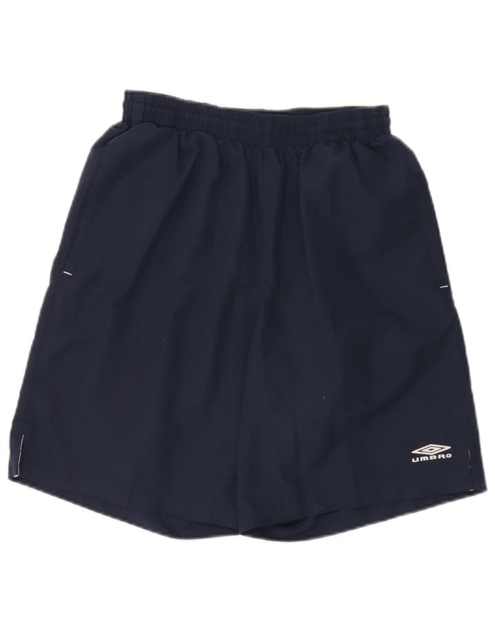 Pantaloncini sportivi da uomo Umbro piccoli in poliestere blu navy