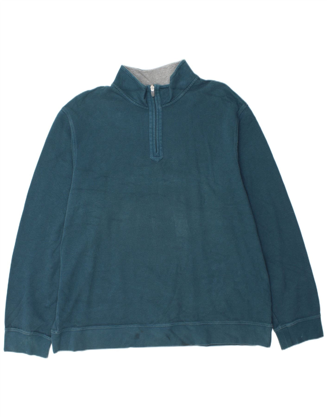 Felpa da uomo con zip e collo IZOD 2XL in cotone blu