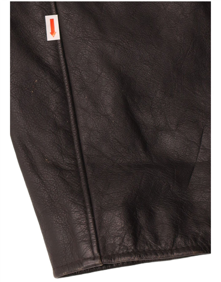 SITELLI Mens Leather Jacket IT 54 2XL Black Leather