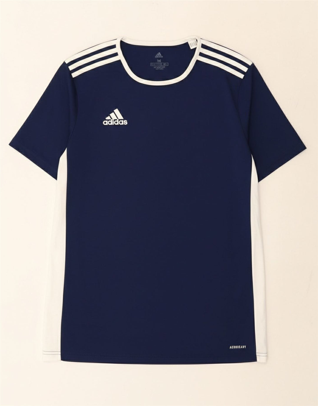 T-shirt Adidas Aeroready da uomo, media, in poliestere color block blu navy