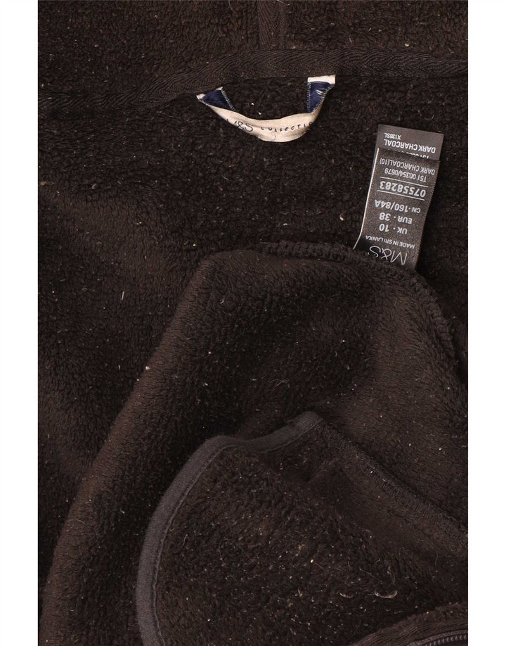 Giacca da ginnastica con cappuccio da donna Marks & Spencer UK 10 piccola grigia
