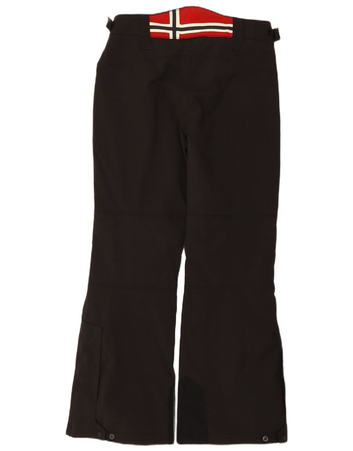 Pantaloni da sci con grafica Napapijri da donna UK 14 Large Nero Poliammide