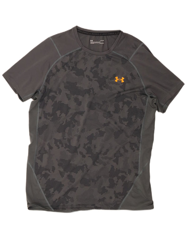 T-shirt Under Armour da uomo Heat Gear Top grande poliestere mimetico grigio