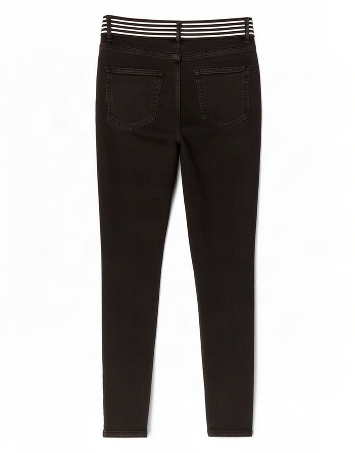 Jeans slim da donna Zara EU 38 piccoli W28 L27 neri
