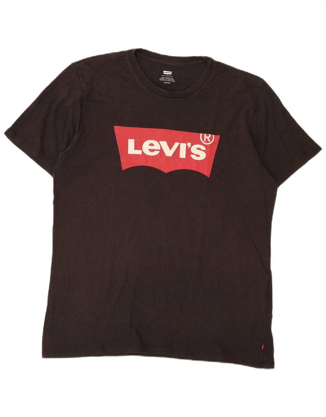 T-shirt grafica da uomo Levi's Top XL in cotone nero