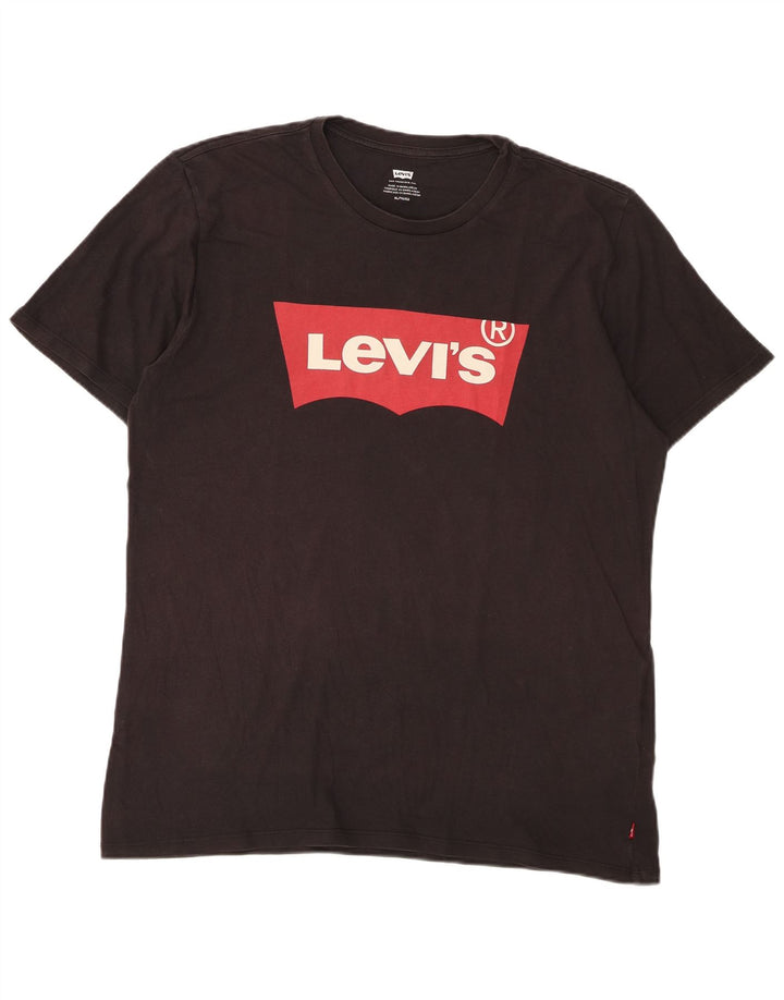 T-shirt grafica da uomo Levi's Top XL in cotone nero