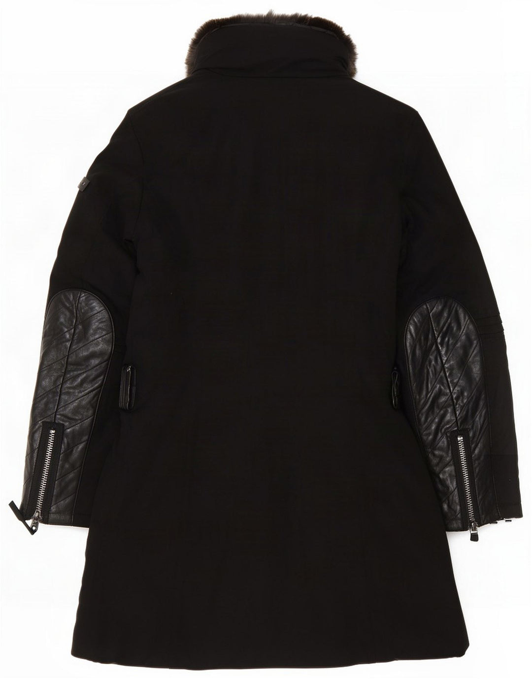 PEUTEREY Giacca Parka imbottita da donna IT 44 Medium Black Wool