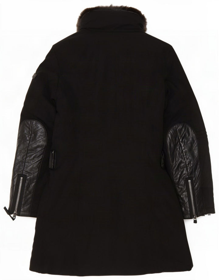 PEUTEREY Giacca Parka imbottita da donna IT 44 Medium Black Wool
