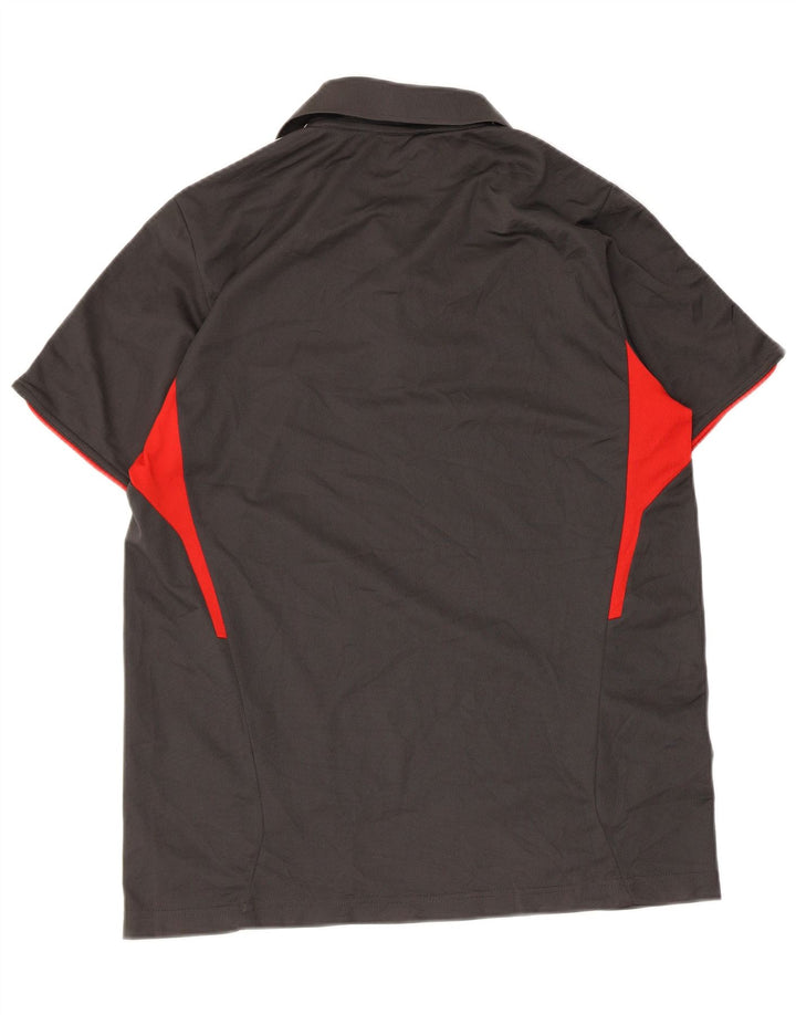Polo grafica Adidas da uomo Liverpool Small in poliestere color block grigio