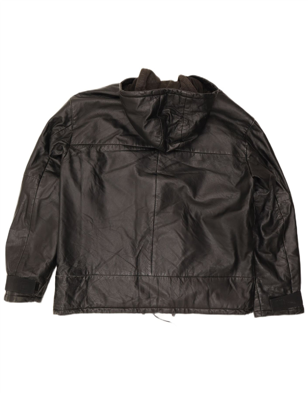 Giacca in Pelle Uomo Conbipel con Cappuccio IT 52 XL Pelle Nera