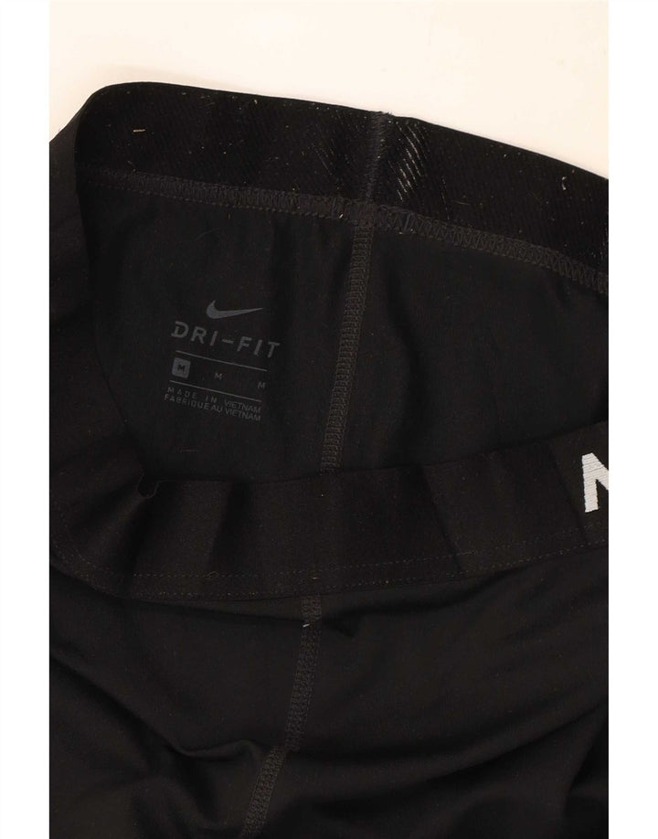 Leggings grafici Nike Dri Fit da donna UK 12 medio nero