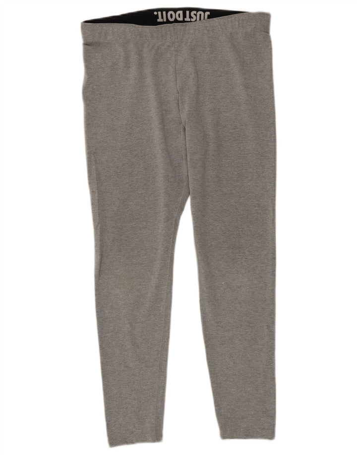 Leggings grafici NIKE da donna UK 14 grande grigio
