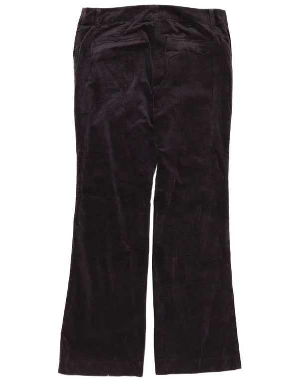 IZOD Womens Bootcut Velvet Chino Trousers US 8 Medium W32 L31 Navy Blue
