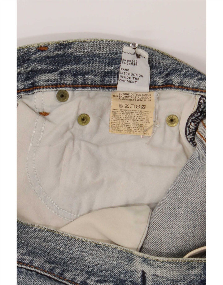 Jeans dritti da uomo Diesel W33 L32 in cotone blu