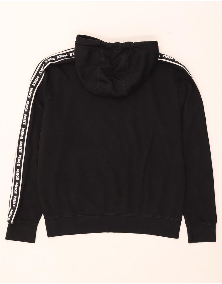 Felpa con cappuccio grafica Nike da uomo in cotone nero medio