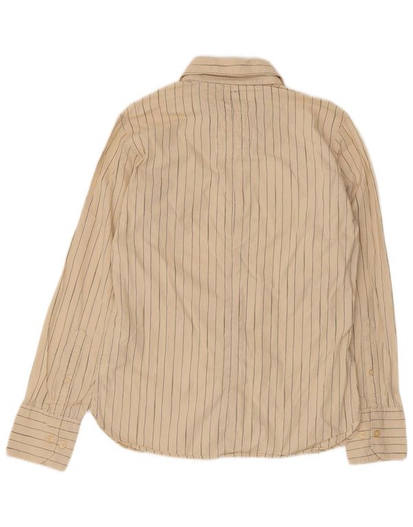 Camicia grafica da uomo G-Star piccola in cotone gessato beige