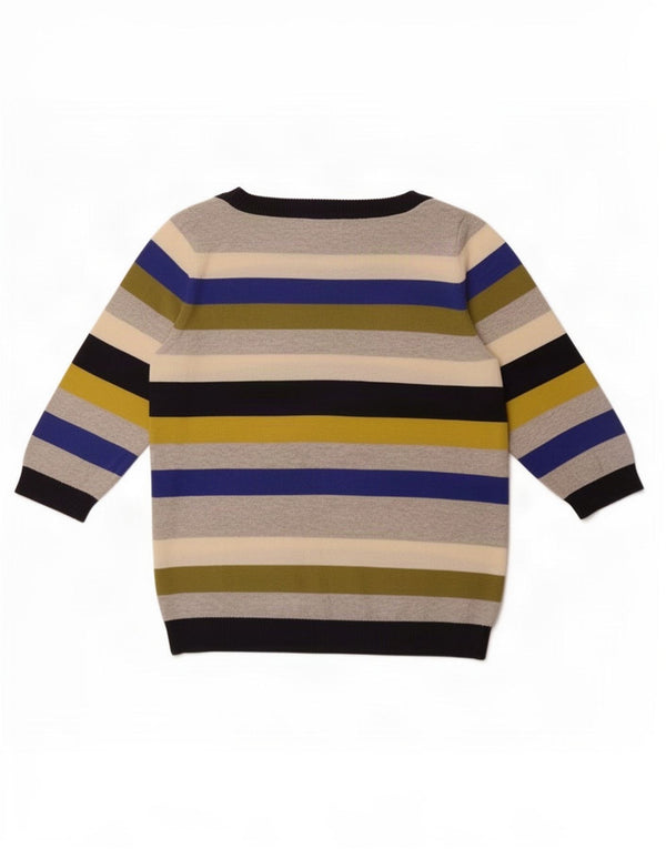 Maglione maglione con scollo a barca da donna Marks & Spencer UK 8 XL multicolore