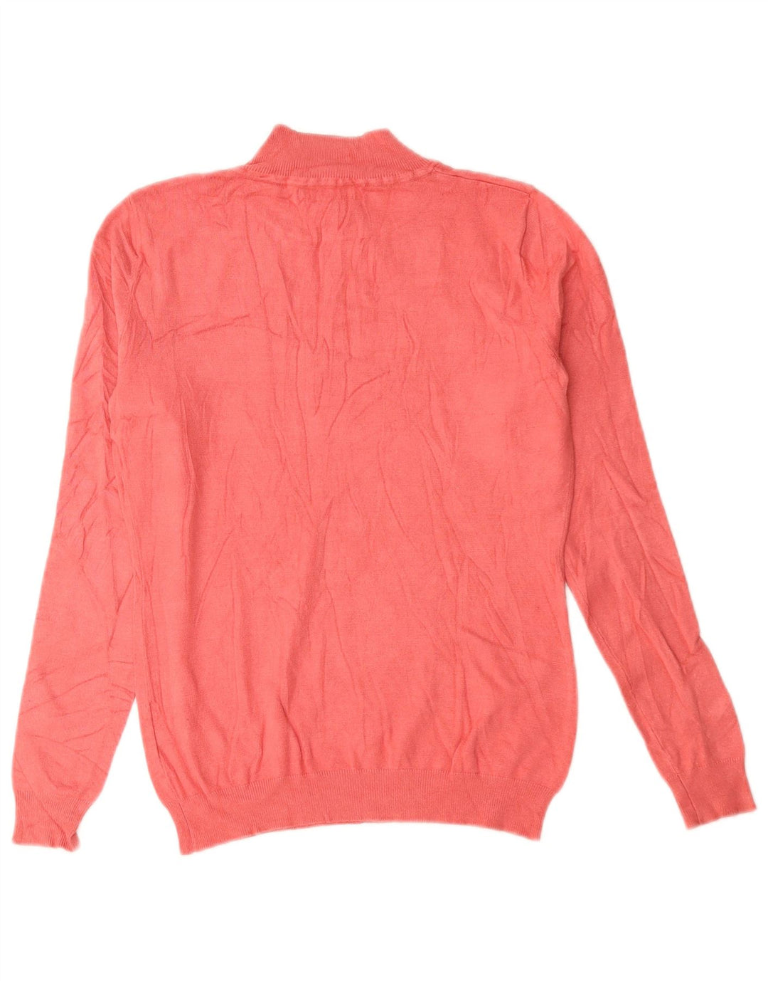 Guess Maglione da donna con collo alto con grafica grafica UK 10 Small Rosa