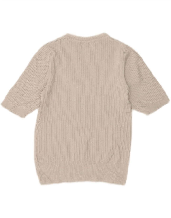 Maglione maglione con scollo a barca da donna Marks & Spencer UK 8 piccolo bianco