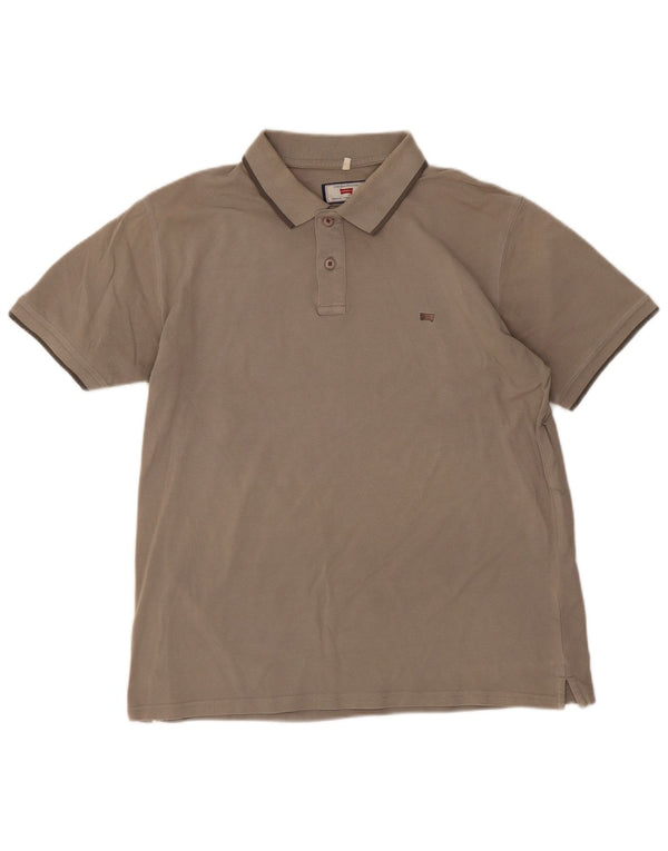 Polo Carrera da uomo XL in cotone marrone