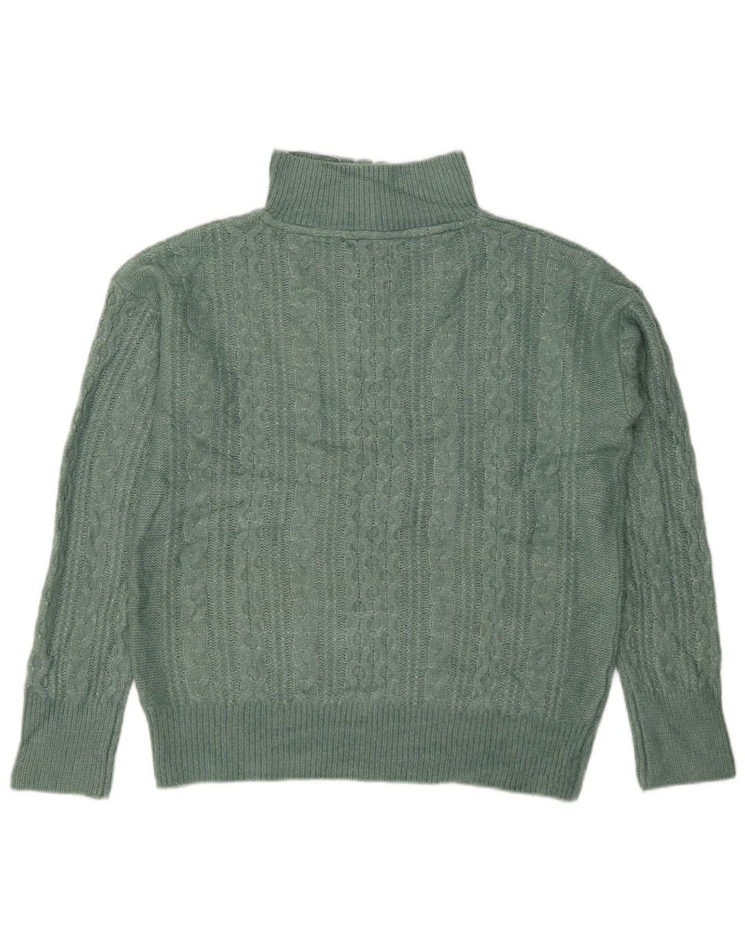 Maglione maglione oversize con zip e collo da donna Fat Face UK 12 Nylon verde medio