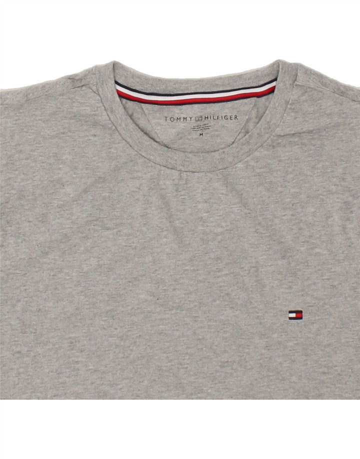TOMMY HILFIGER Mens T-Shirt Top Medium Grey Cotton Vintage Tommy Hilfiger and Second-Hand Tommy Hilfiger from Messina Hembry 