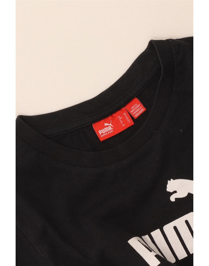 T-shirt grafica da donna Puma UK 8 Small Nera