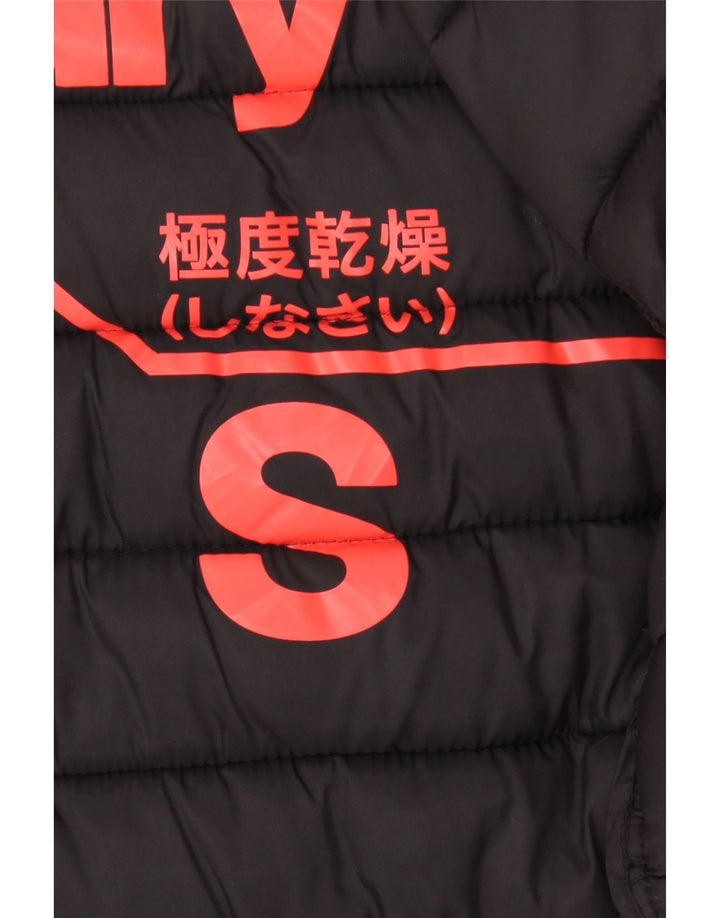 Giacca imbottita da uomo Superdry UK 36 piccola in nylon nero