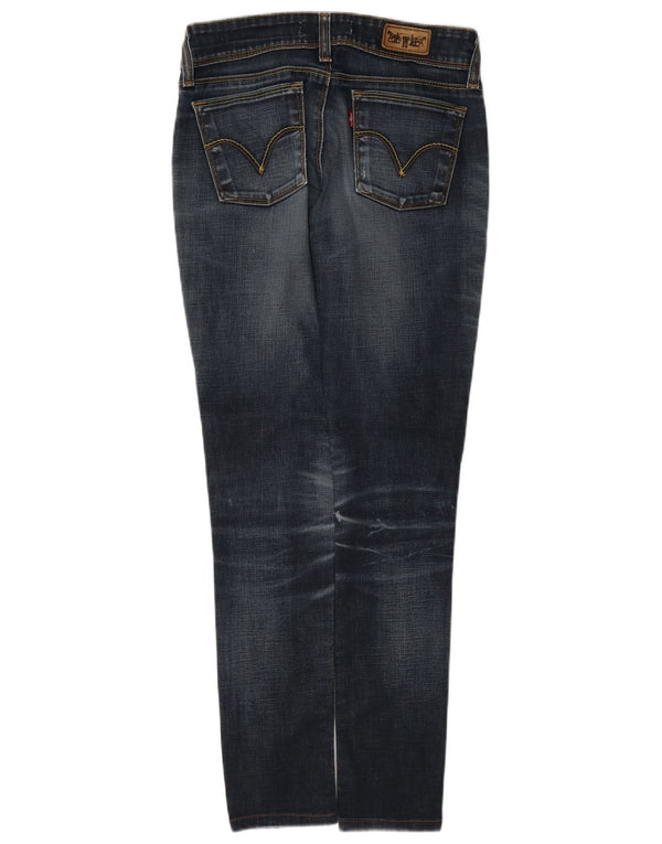 Jeans Levi's da donna 473 slim skinny effetto consumato W29 L30 cotone blu