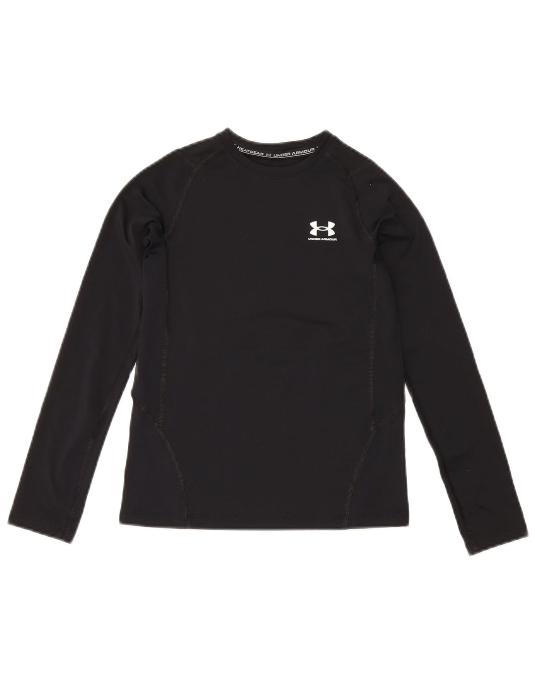 Under Armour Ragazzi Heat Gear Top manica lunga 9-10 anni medio nero
