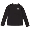 Under Armour Ragazzi Heat Gear Top manica lunga 9-10 anni medio nero