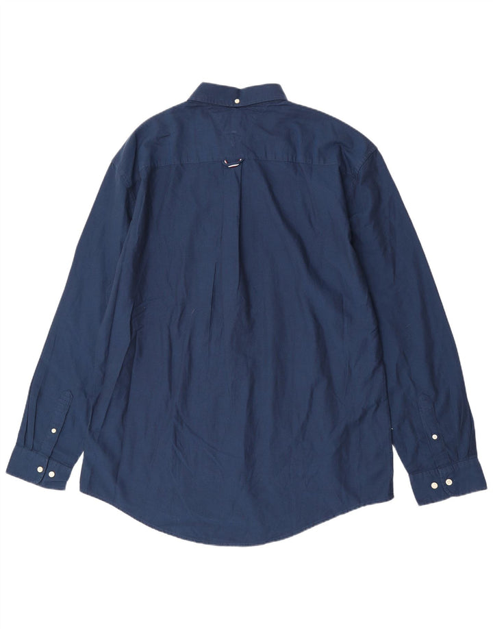 Camicia da uomo su misura Tommy Hilfiger 2XL cotone blu navy