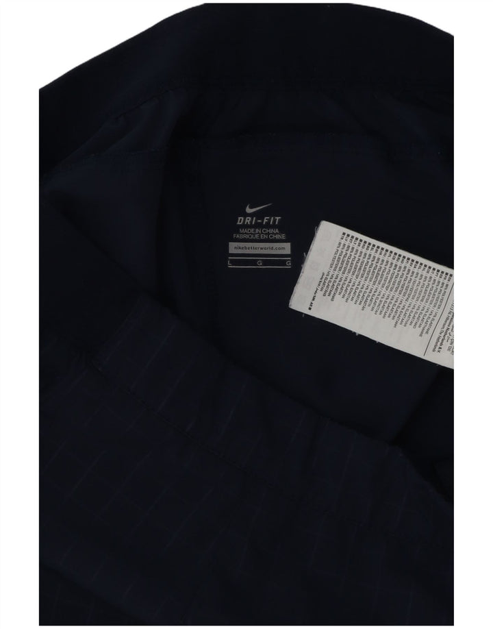 Pantaloncini chino Nike Dri Fit da uomo grandi W34 in poliestere a quadri blu navy