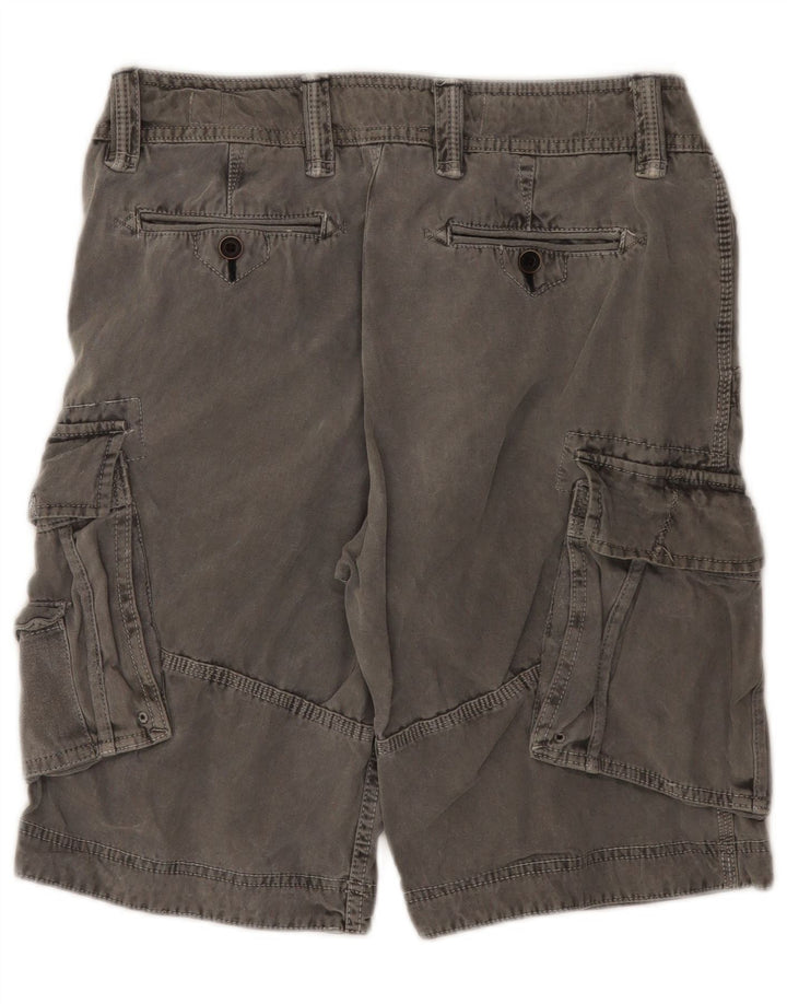 Pantaloncini cargo da uomo White Stuff W32 in cotone grigio medio