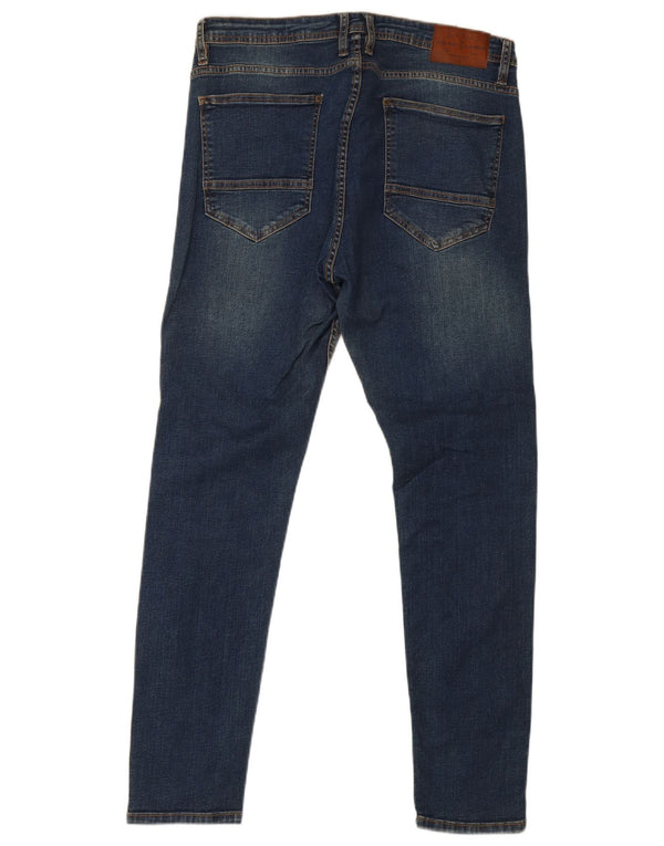 Jeans skinny da uomo Zara EU 46 XL W36 L30 Cotone blu