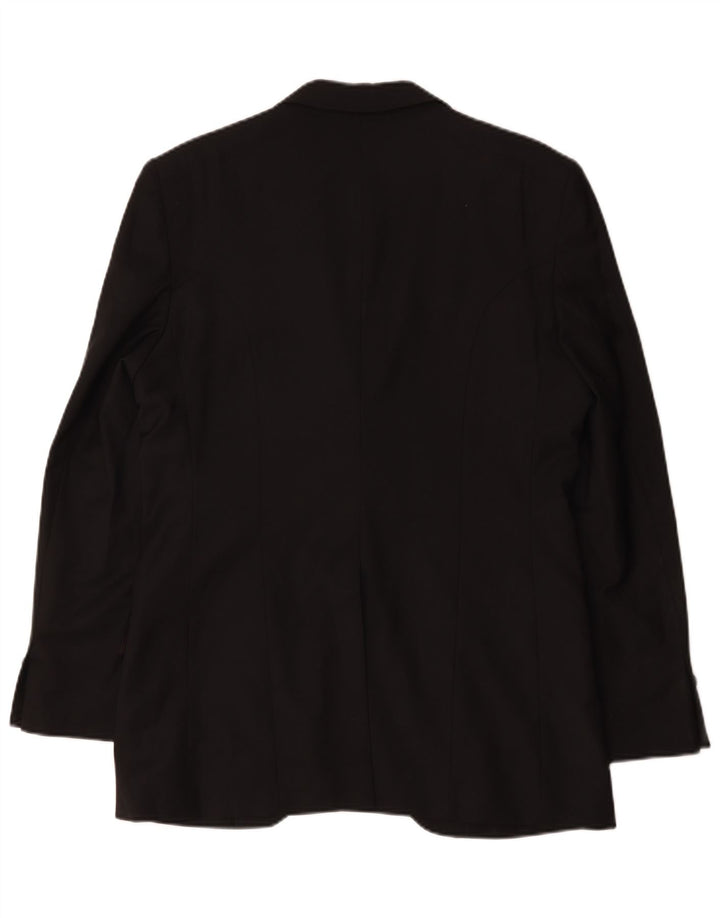 Giacca blazer a 2 bottoni da uomo Zara EU 50 lana nera media