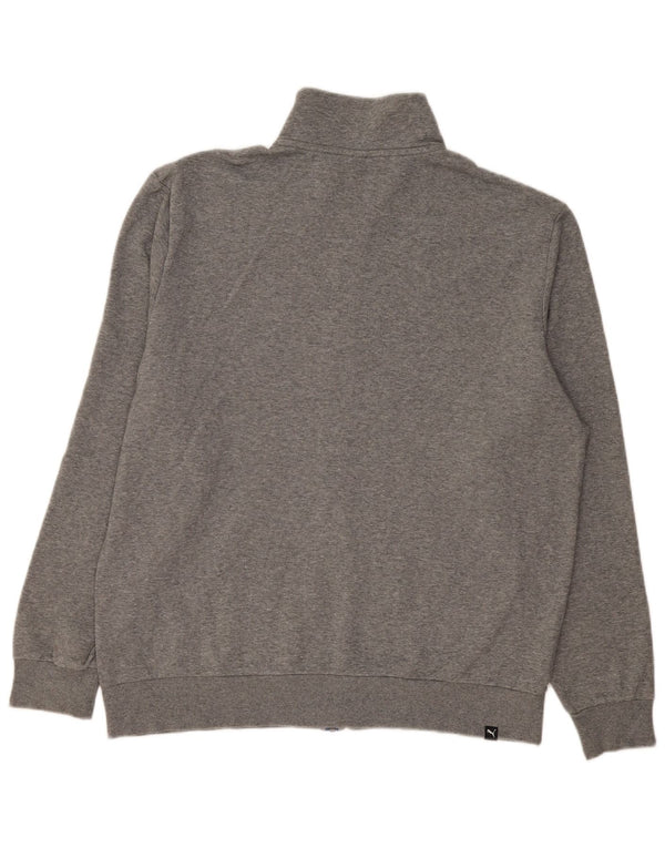 Giacca da ginnastica grafica da uomo Puma XL in cotone grigio