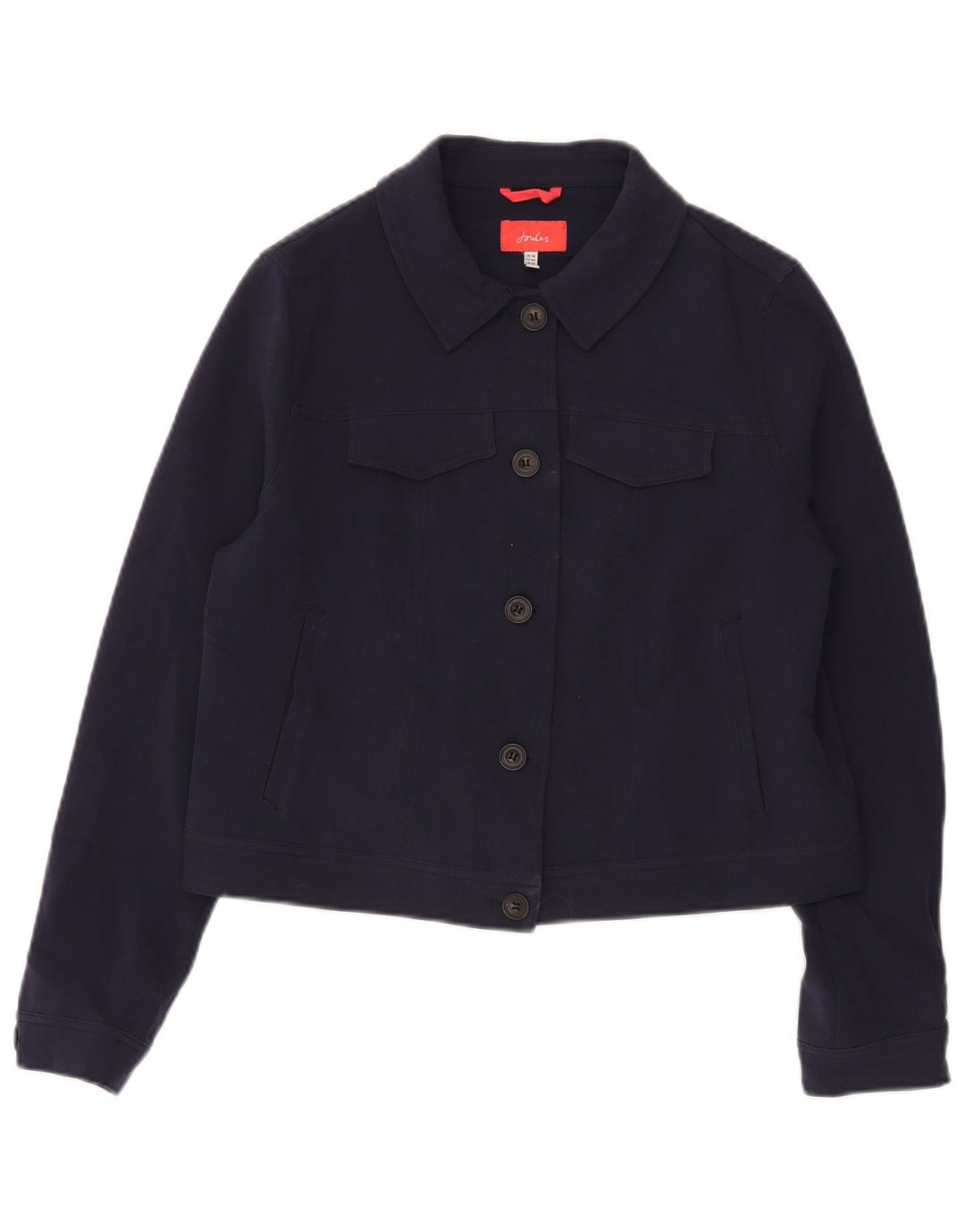 Giubbotto bomber corto da donna Joules UK 14 grande poliestere blu navy
