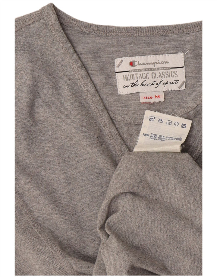 T-shirt Champion da donna Heritage Classics UK 12 cotone grigio medio